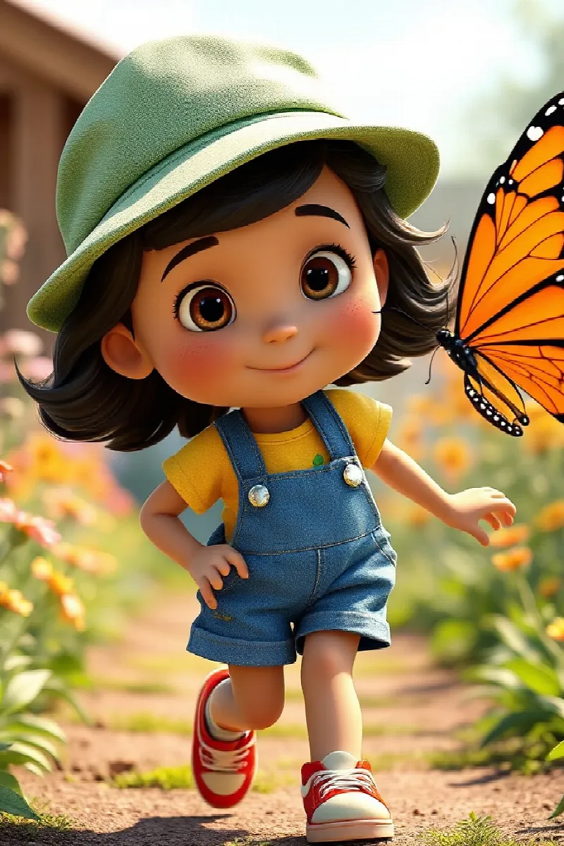 Picture 1 from the tale The Girl and the Butterfly Rescue