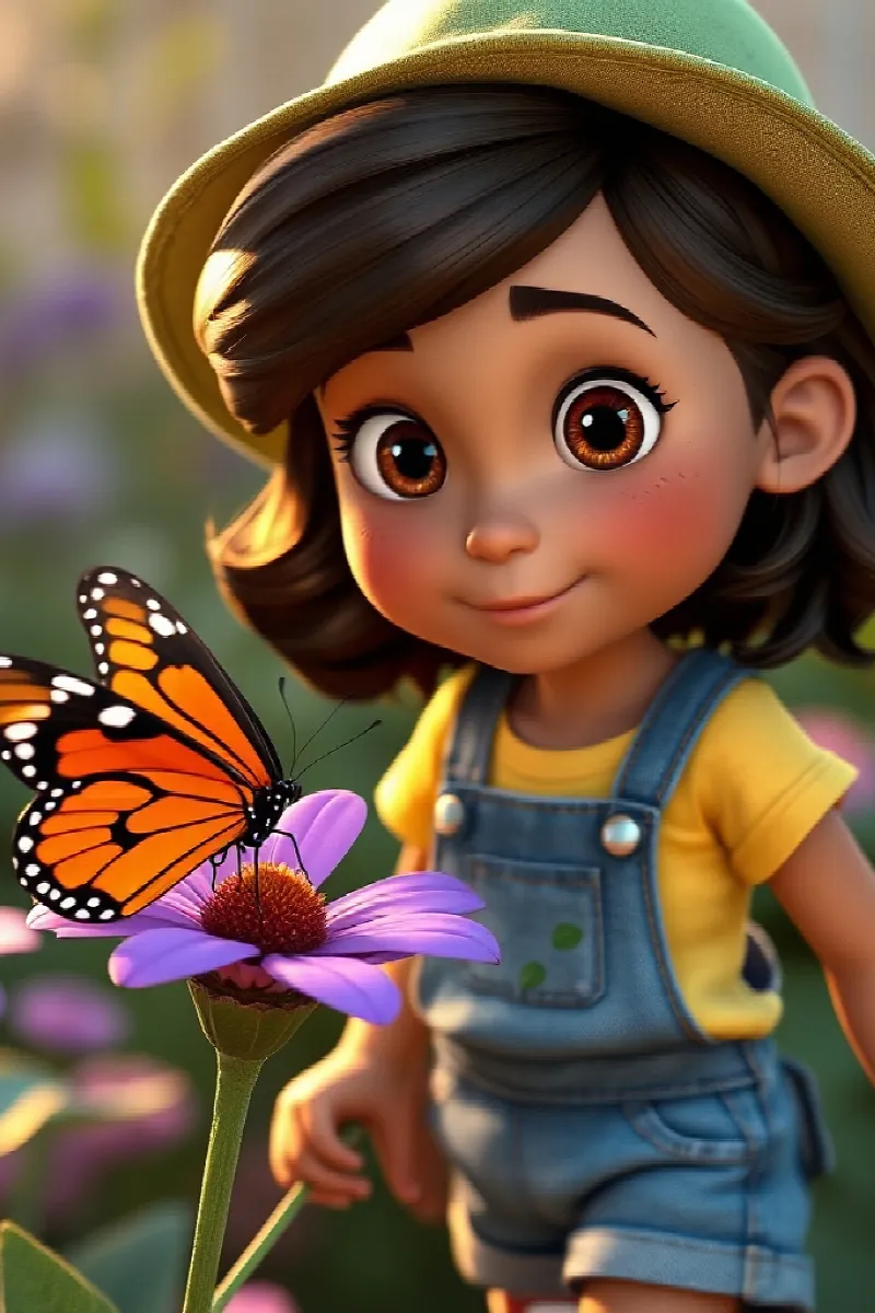 Picture 2 from the tale The Girl and the Butterfly Rescue