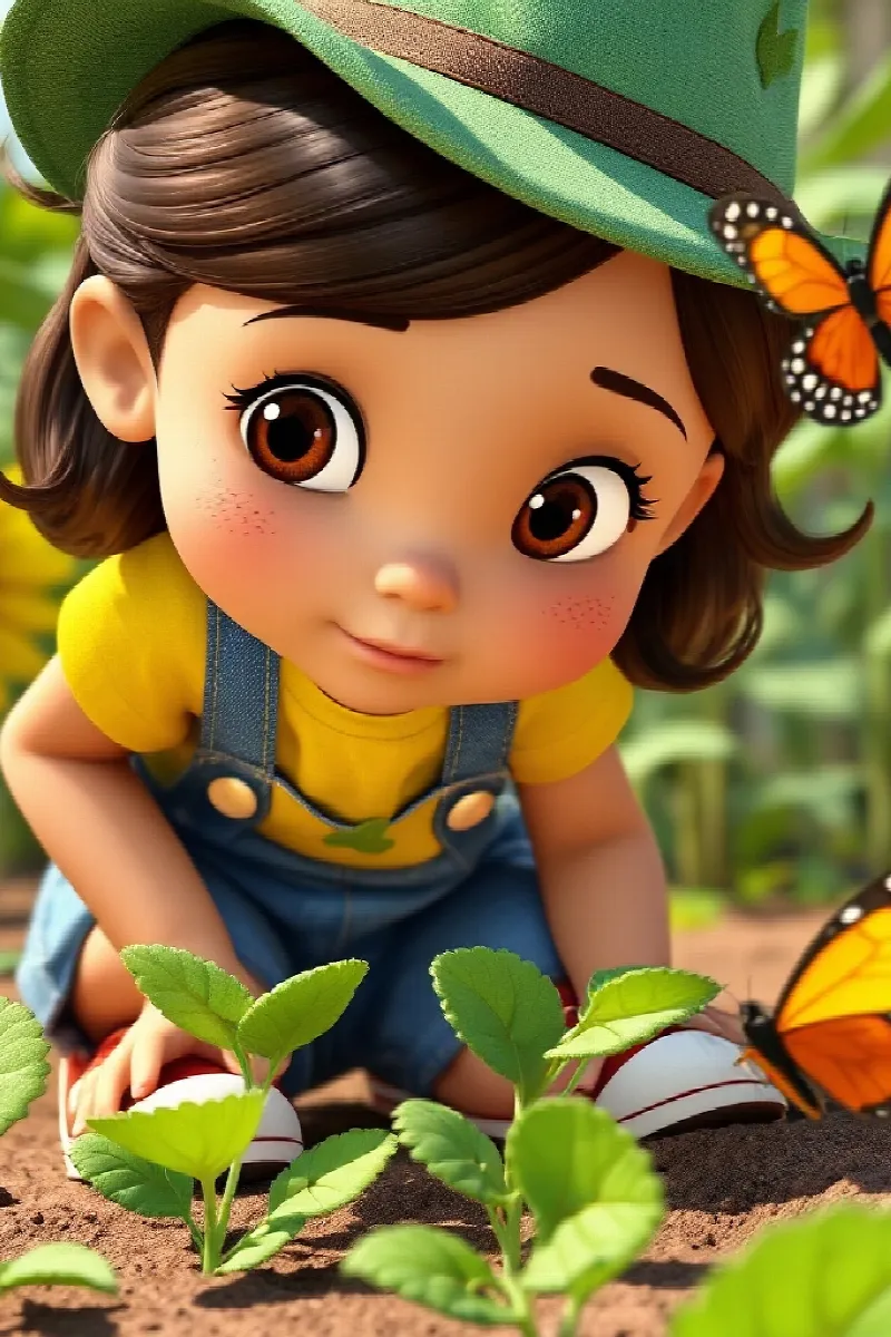 Picture 3 from the tale The Girl and the Butterfly Rescue