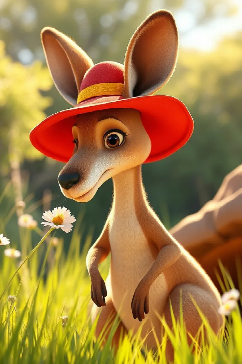 Picture 1 from the tale The Kangaroo's Lost Hat