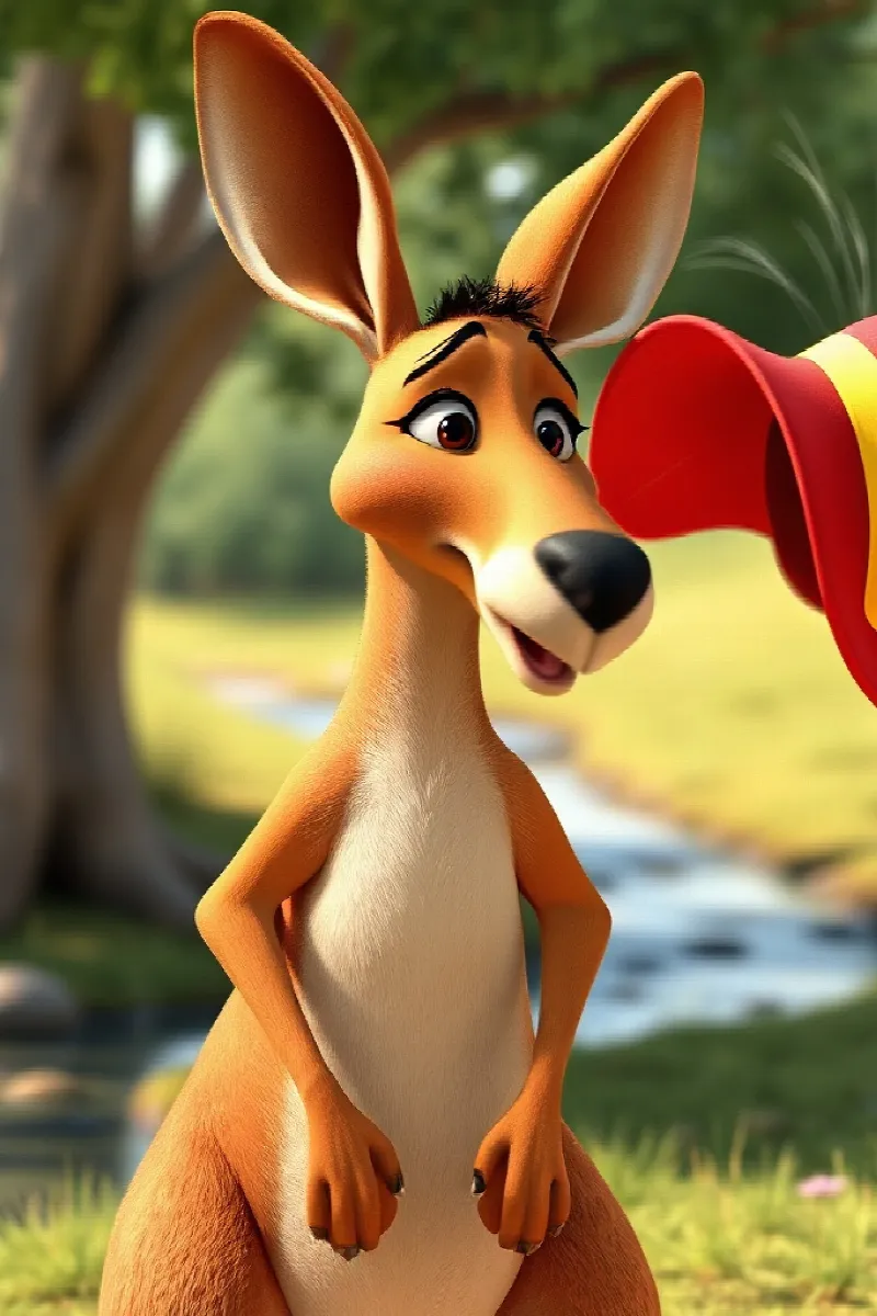 Picture 2 from the tale The Kangaroo's Lost Hat