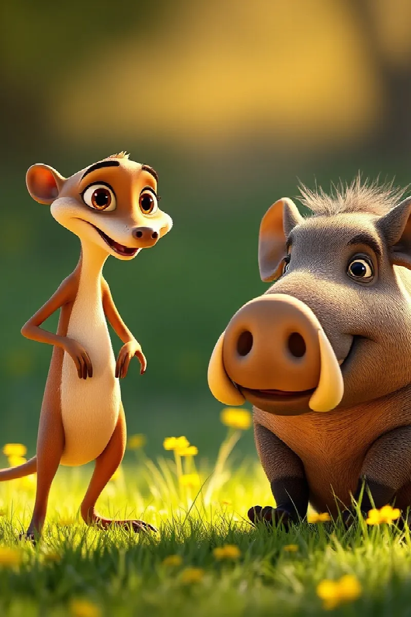 Picture 3 from the tale The Little Warthog's Friend