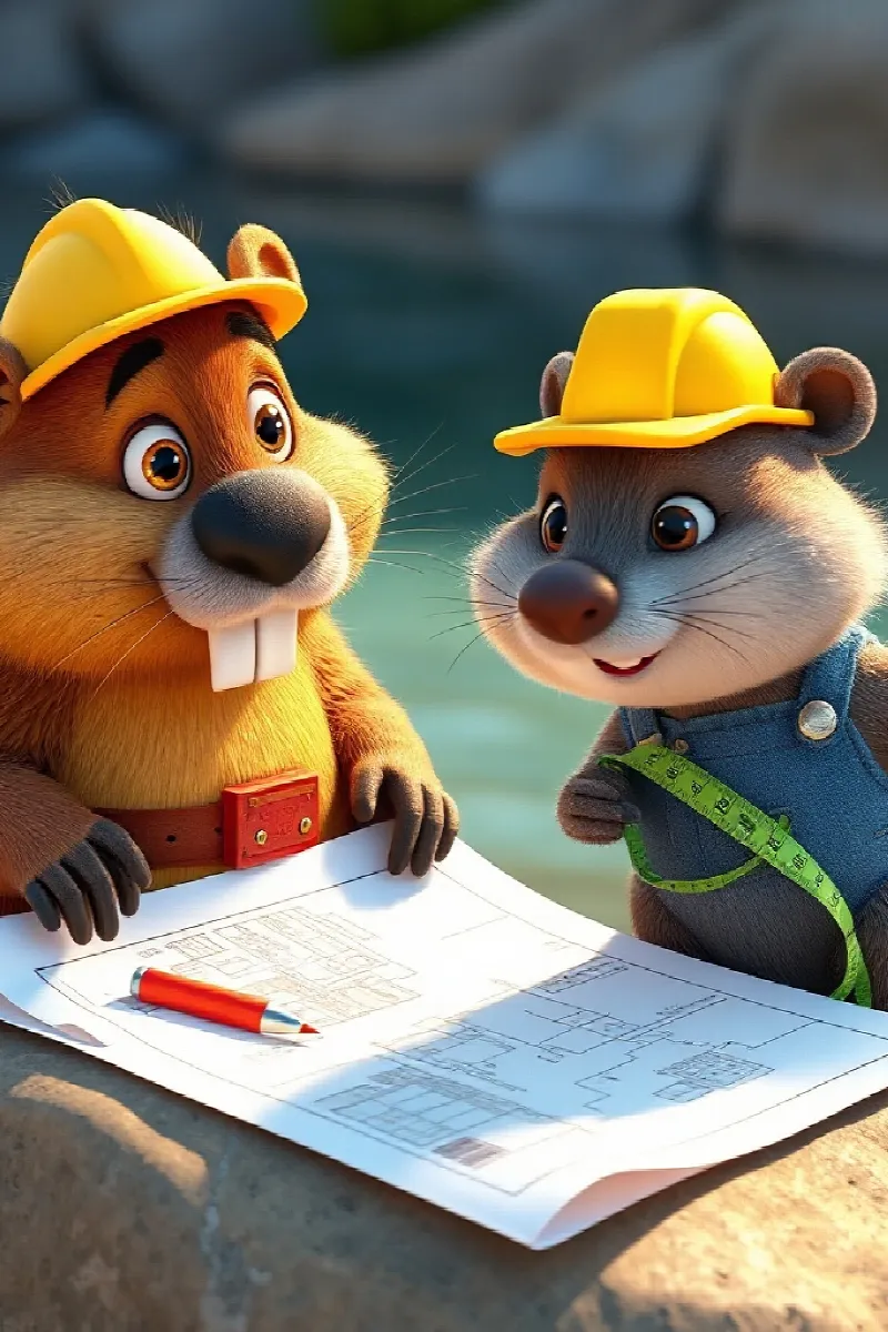 Picture 4 from the tale The Beaver's Blueprints