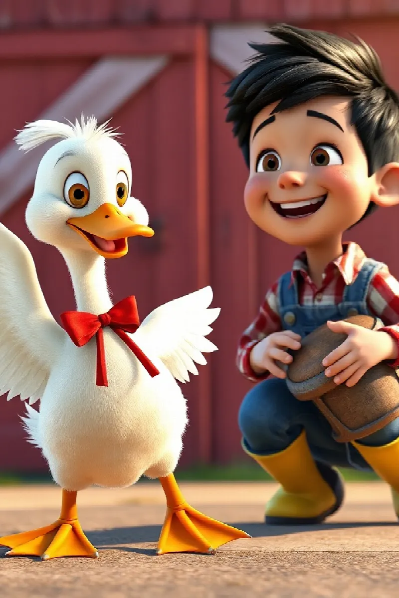 Picture 2 from the tale The Boy and the Dancing Duck