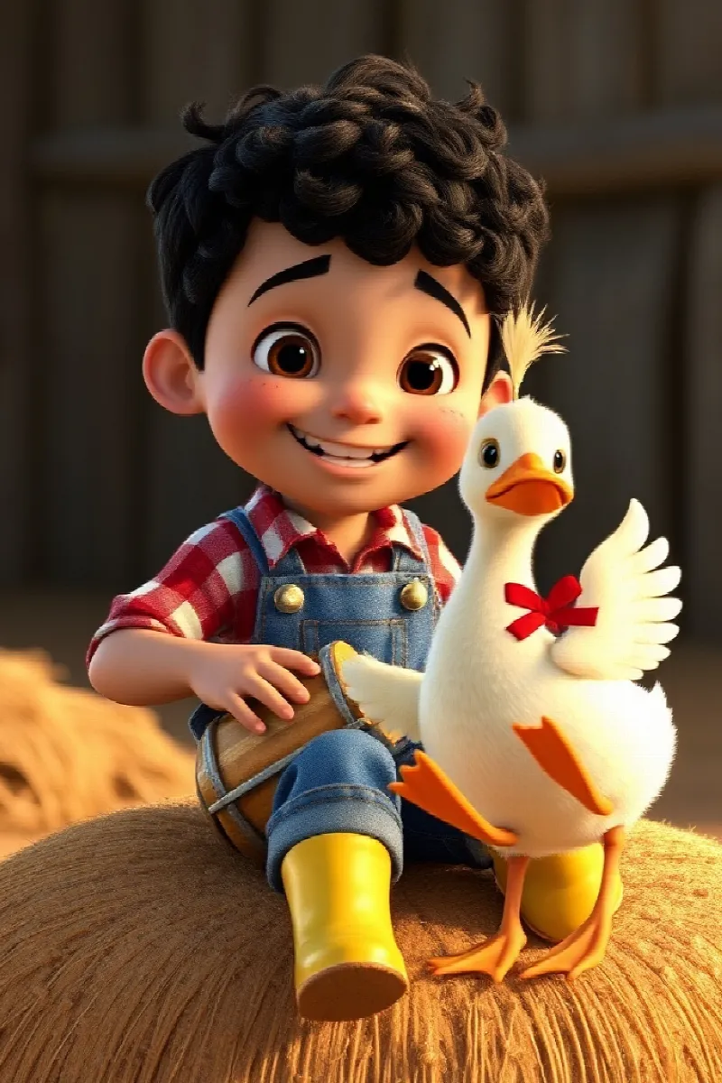 Picture 4 from the tale The Boy and the Dancing Duck