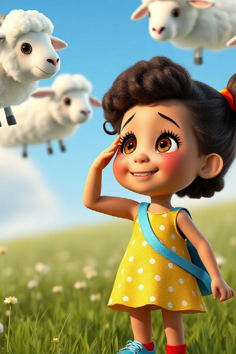 Picture 2 from the tale The Girl and the Cloud Sheep