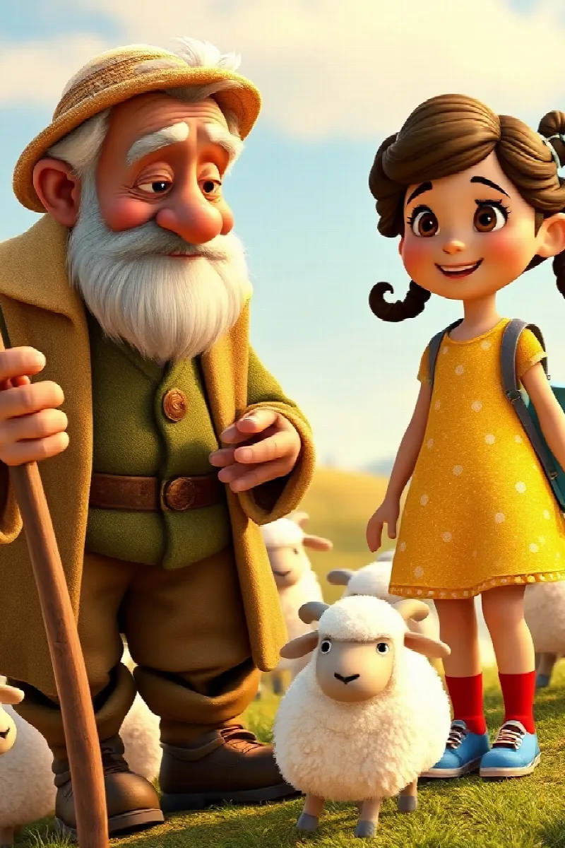 Picture 4 from the tale The Girl and the Cloud Sheep