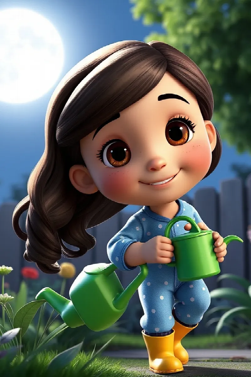 Picture 1 from the tale The Girl and the Moon Butterfly