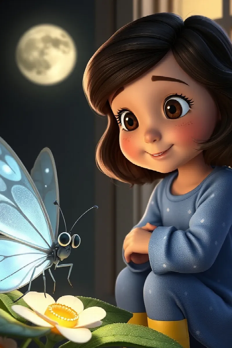 Picture 4 from the tale The Girl and the Moon Butterfly