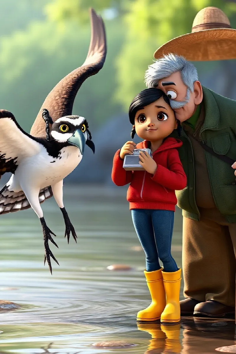 Picture 3 from the tale The Girl and the Osprey