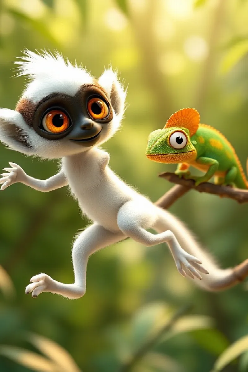 Picture 3 from the tale The Little Sifaka