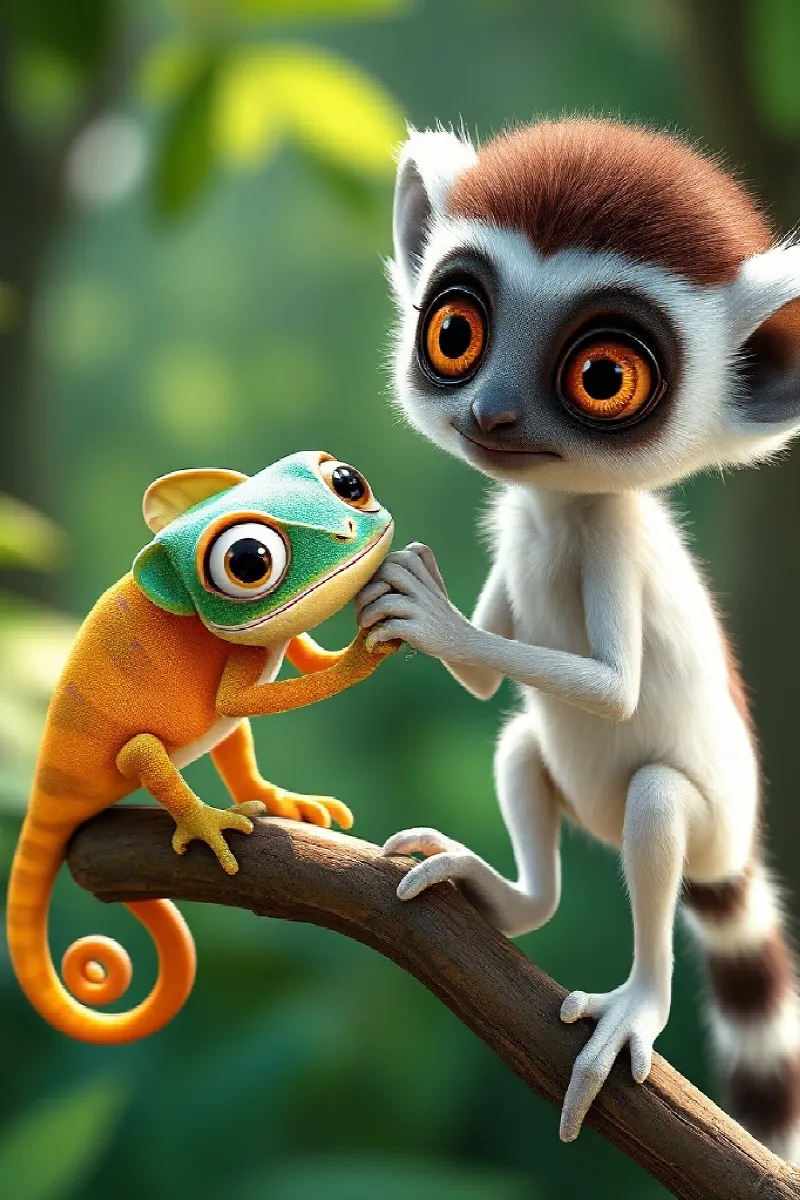 Picture 4 from the tale The Little Sifaka
