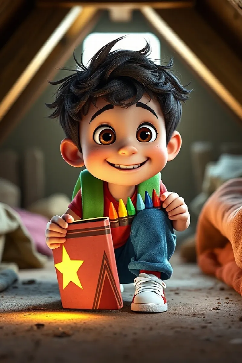 Picture 1 from the tale The Magic Crayons