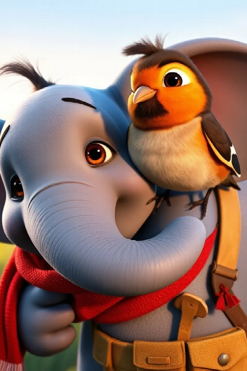 Picture 2 from the tale The Elephant's Birdhouse