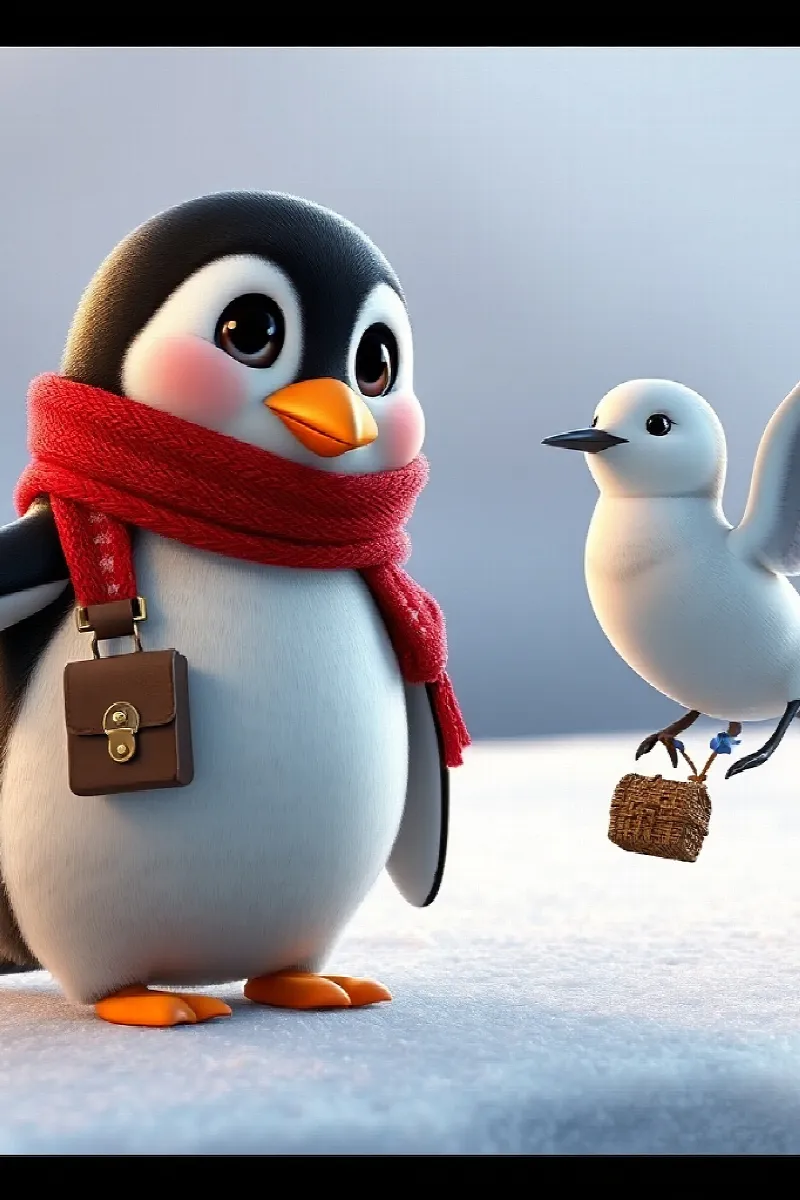 Küçük Penguenin Pusulası masalından 2. resim