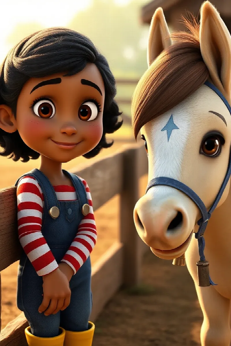 Picture 3 from the tale The Girl and the Little Horse