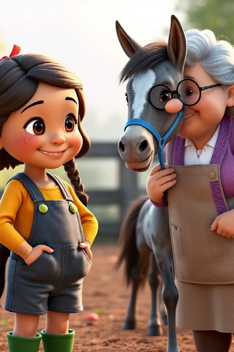 Picture 3 from the tale The Girl and the Little Pony