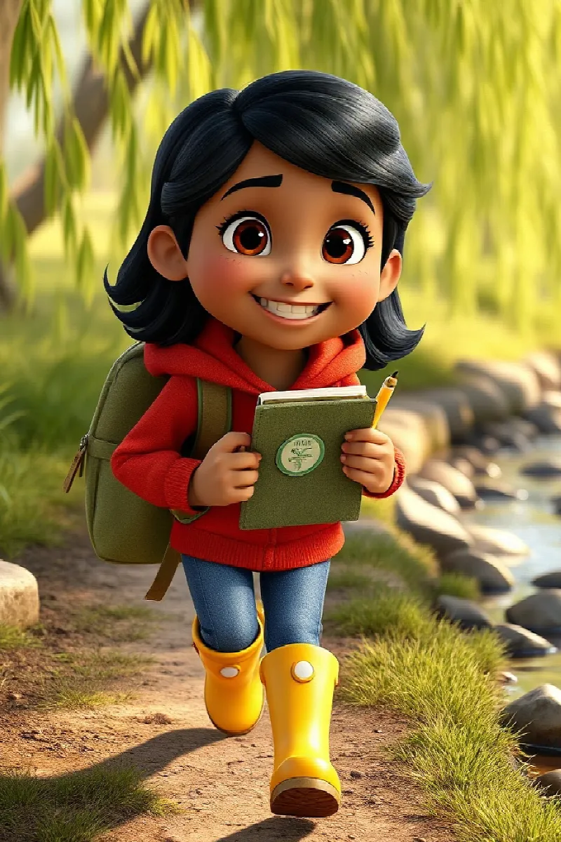 Picture 1 from the tale The Girl and the Water Vole
