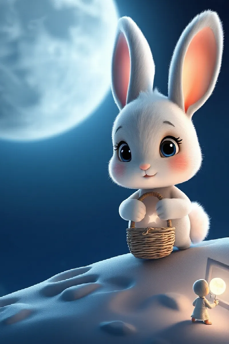 Picture 2 from the tale The Little Moon Rabbit