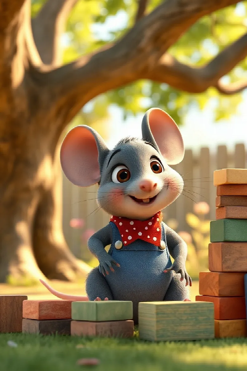 Picture 1 from the tale The Mouse's Tiny Castle