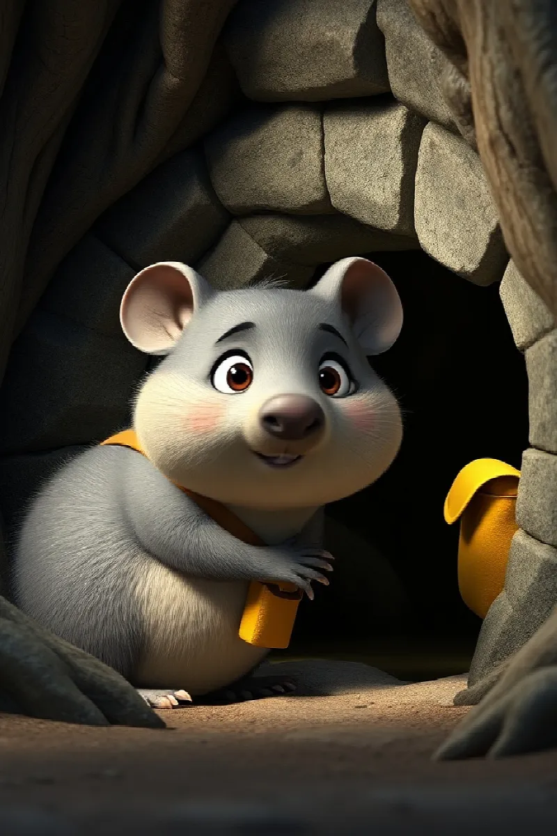 Picture 2 from the tale The Wombat's Secret Tunnel