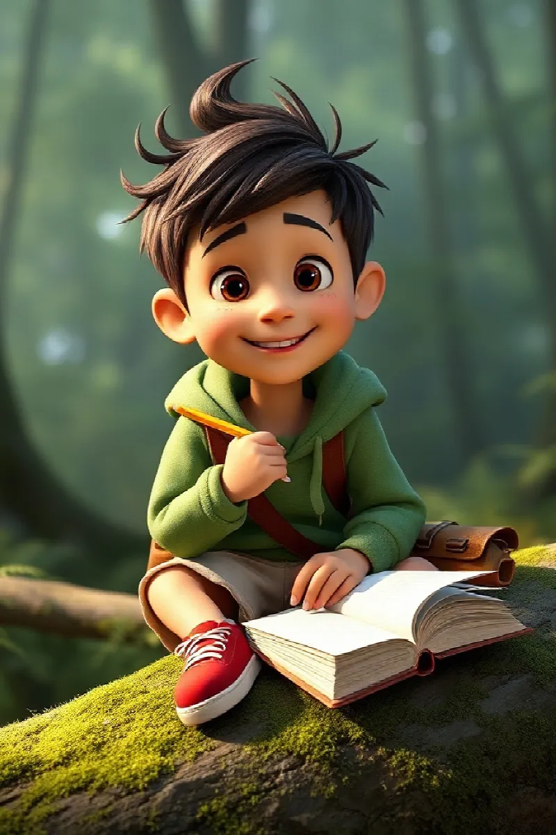 Picture 2 from the tale The Boy and the Forest Friends