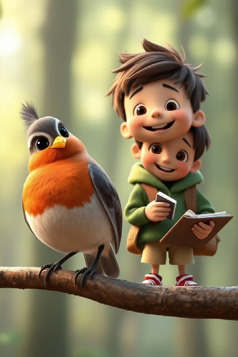 Picture 3 from the tale The Boy and the Forest Friends