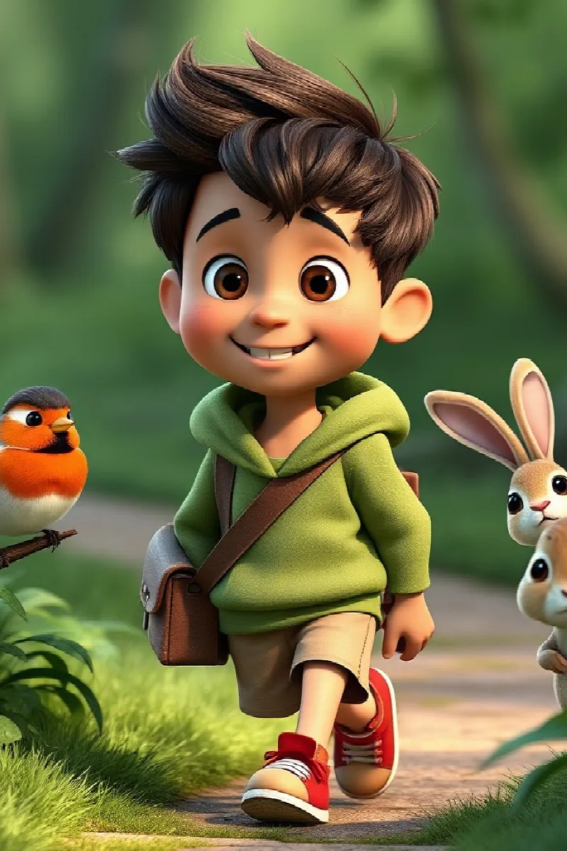 Picture 4 from the tale The Boy and the Forest Friends