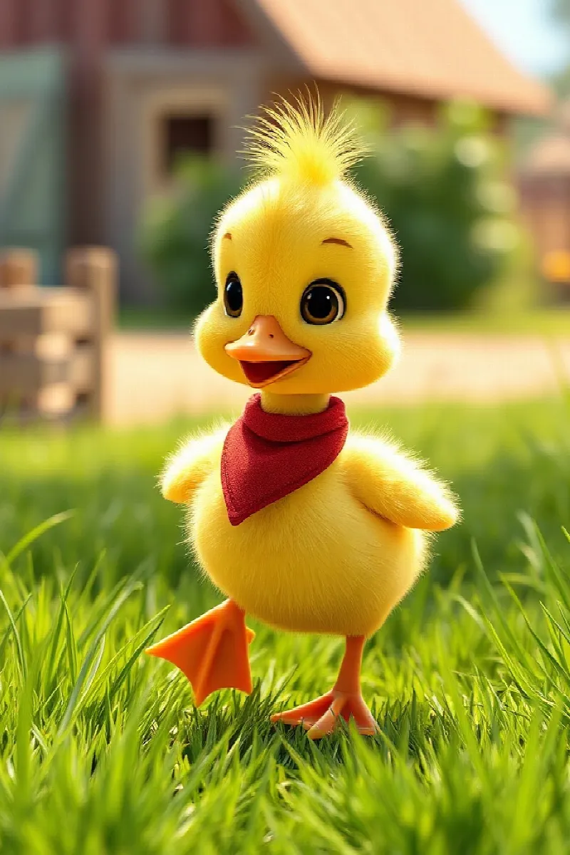 Picture 1 from the tale The Duckling and the Lamb