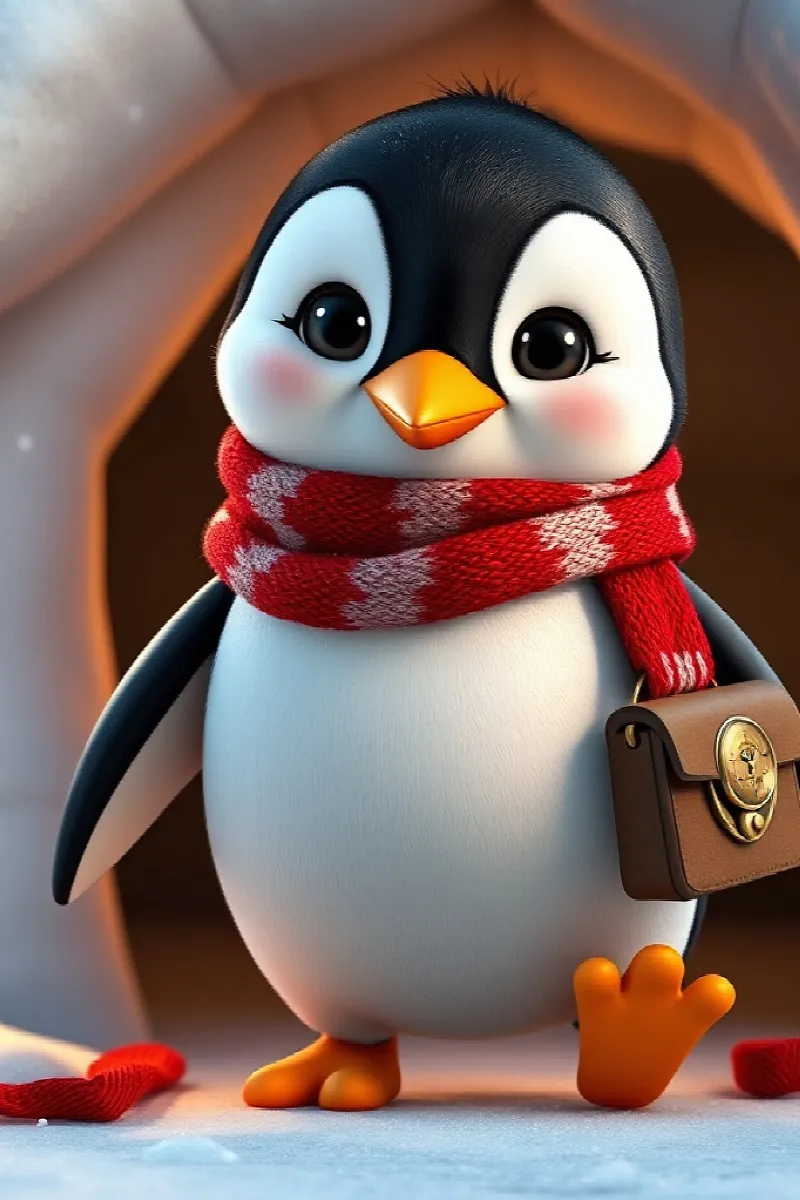 Picture 1 from the tale The Little Penguin's Compass