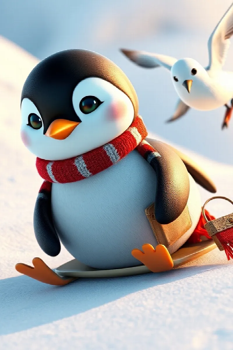 Picture 3 from the tale The Little Penguin's Compass