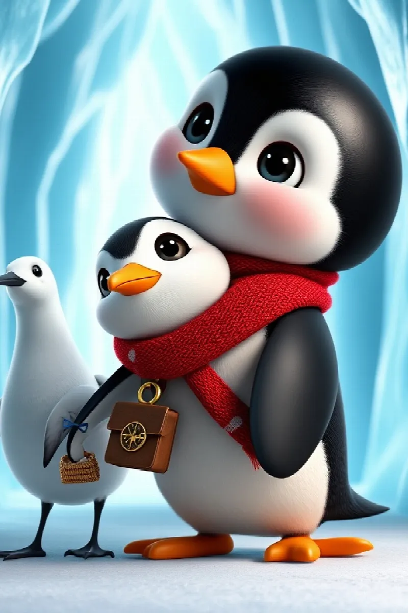 Picture 4 from the tale The Little Penguin's Compass