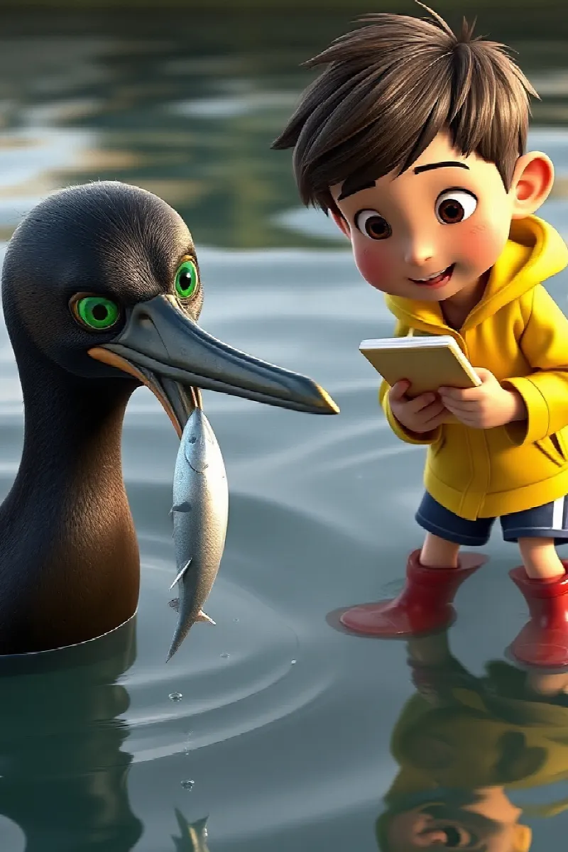 Picture 3 from the tale The Boy and the Cormorant