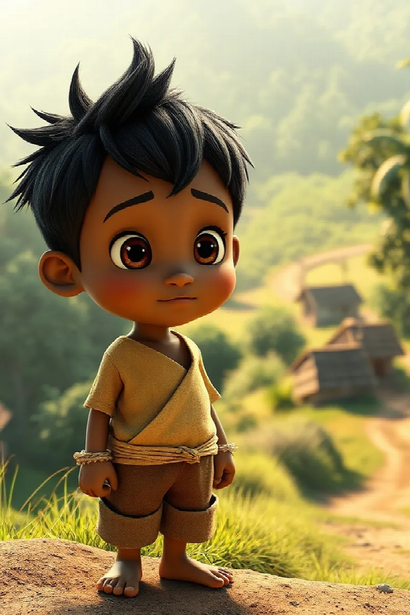 Picture 1 from the tale The Boy and the Talking Turtle