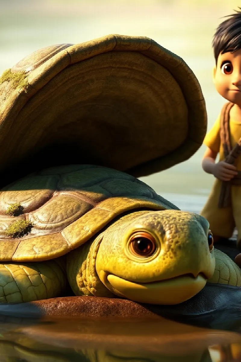 Picture 2 from the tale The Boy and the Talking Turtle