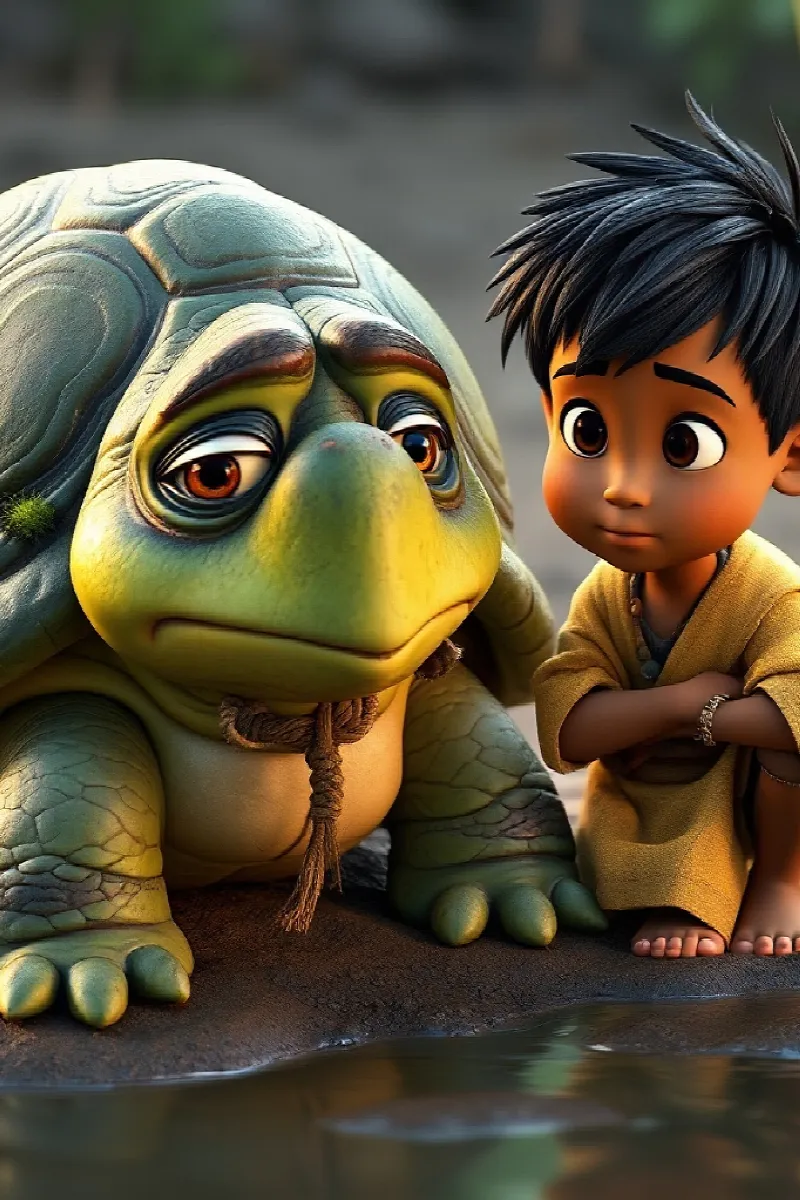 Picture 4 from the tale The Boy and the Talking Turtle