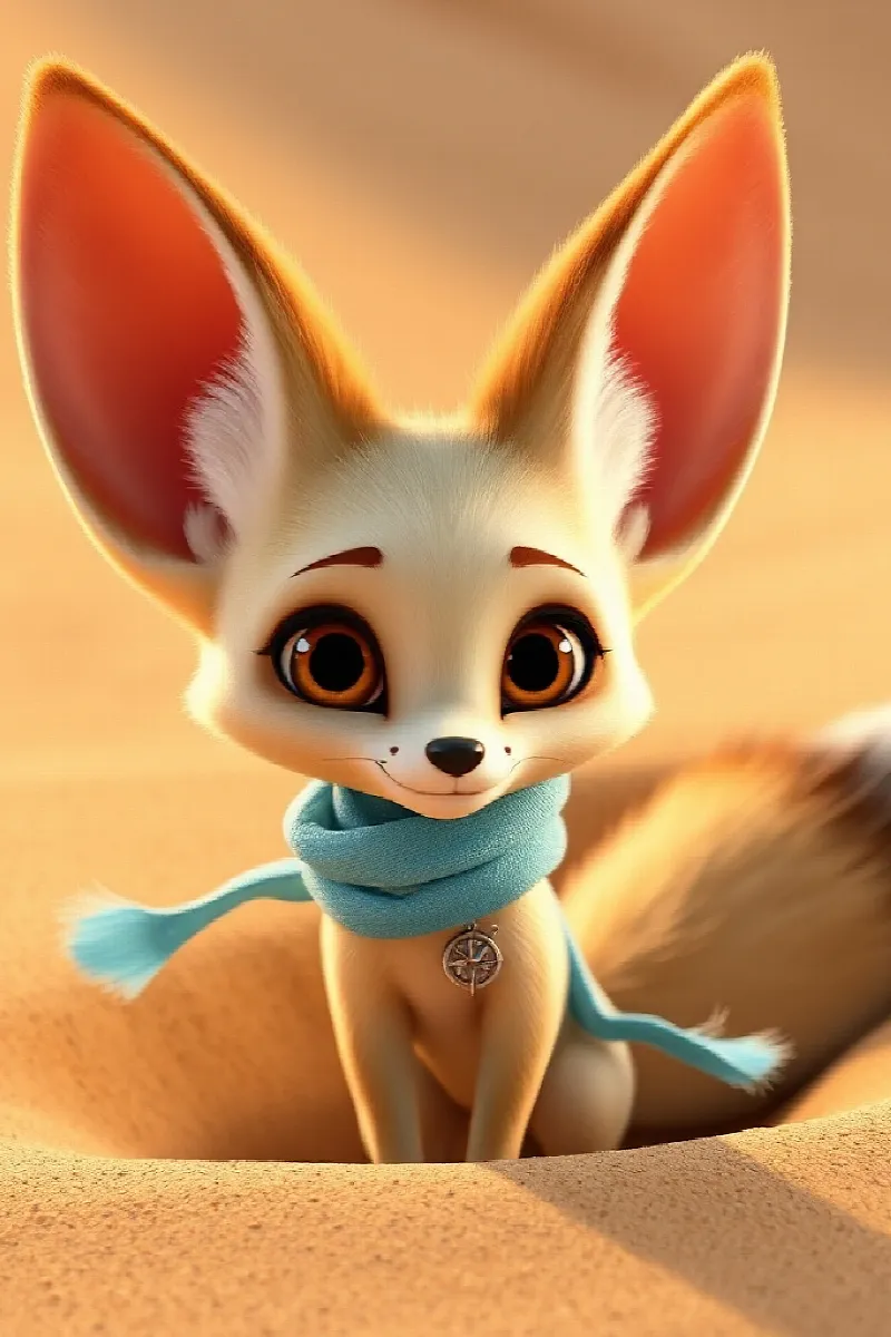 Picture 2 from the tale The Camel and the Fennec