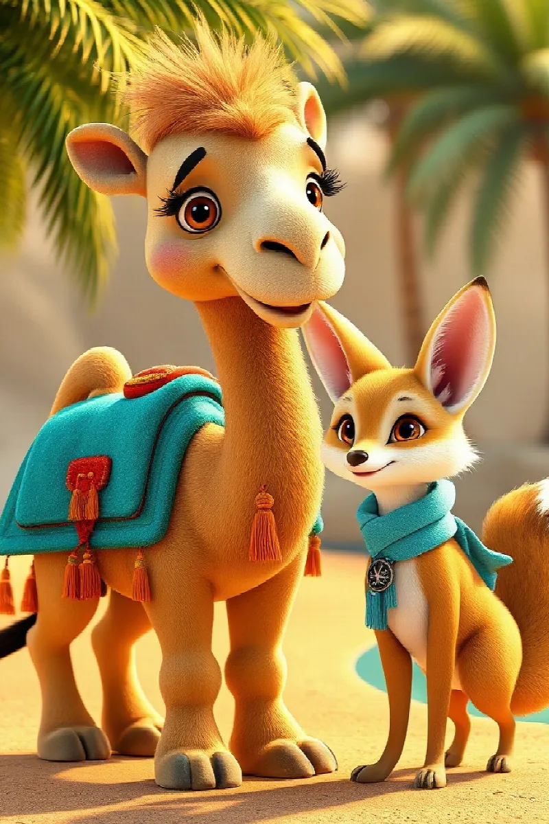 Picture 3 from the tale The Camel and the Fennec