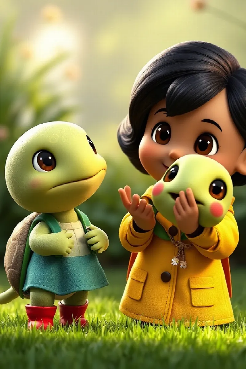 Picture 3 from the tale The Girl and the Flying Turtle