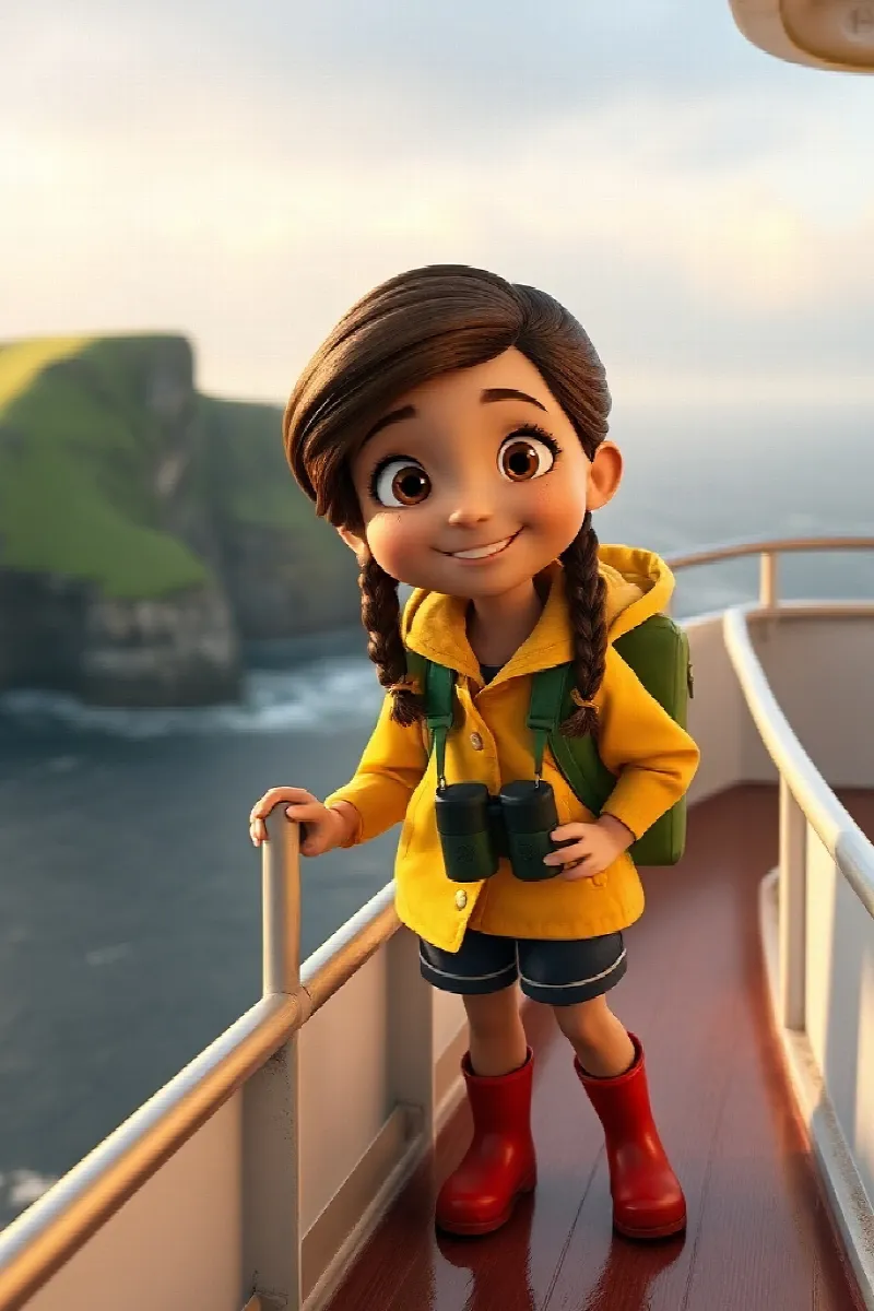 Picture 1 from the tale The Girl and the Puffin