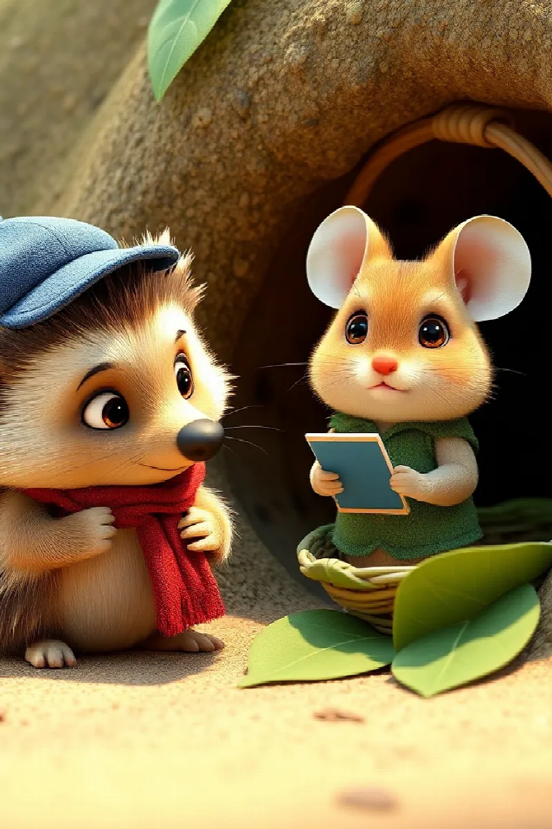 Picture 3 from the tale The Little Hedgehog Detective