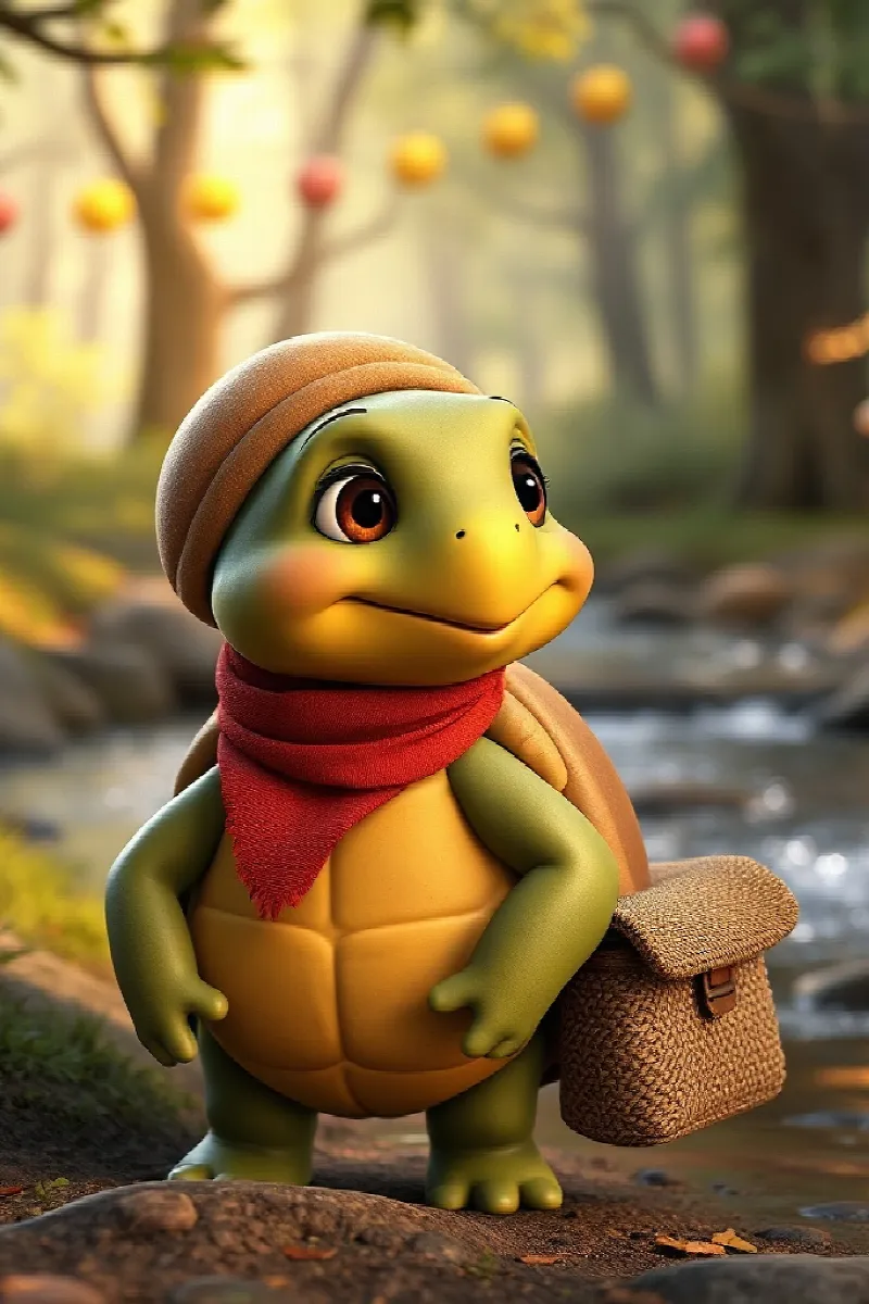 Picture 1 from the tale The Turtle's Paper Lantern