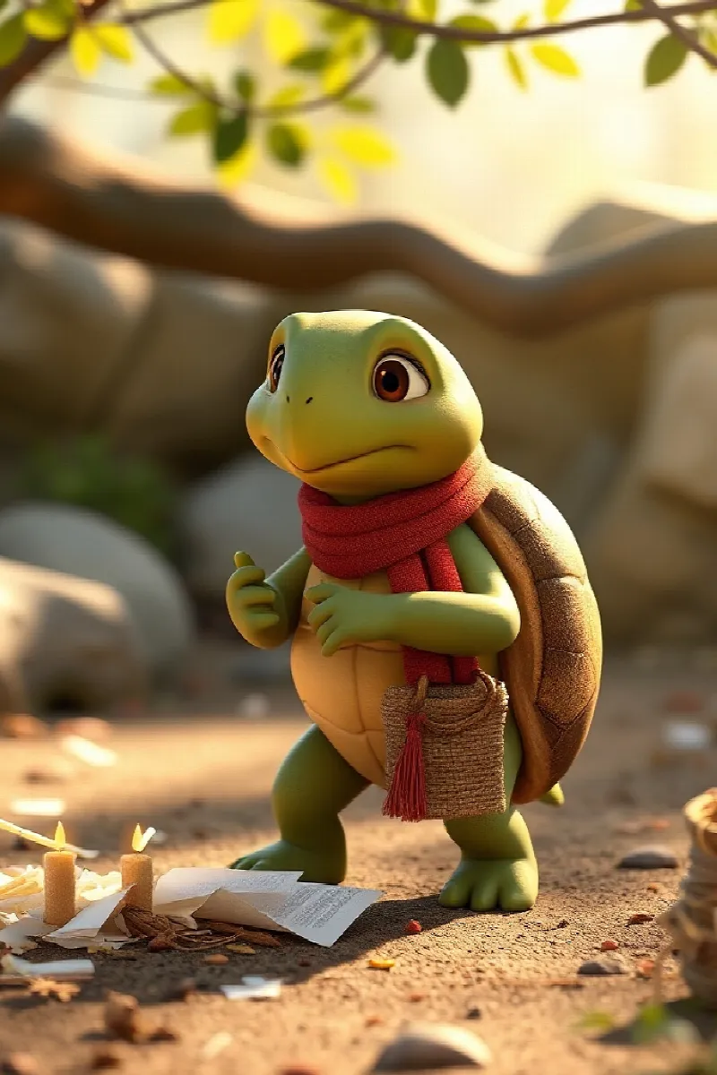 Picture 2 from the tale The Turtle's Paper Lantern