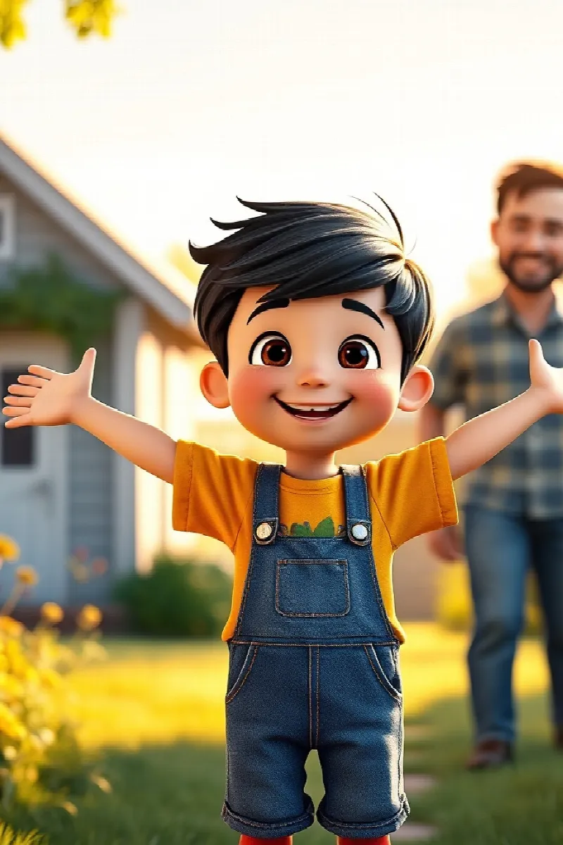 Oğlan ve Kobaylar masalından 1. resim