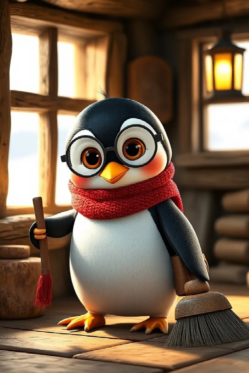Penguenin Minik Kütüphanesi masalından 2. resim