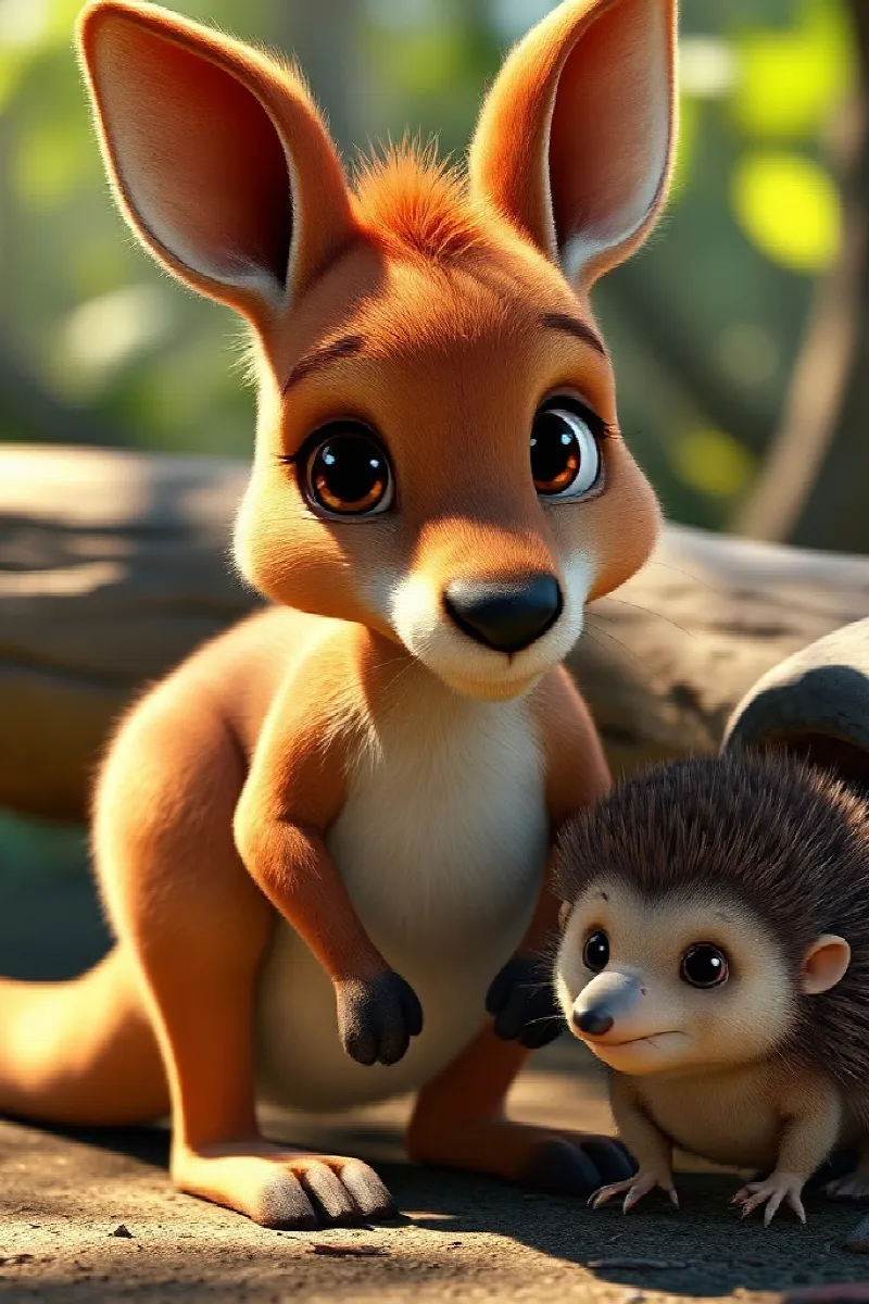 Picture 3 from the tale The Little Kangaroo's Friend