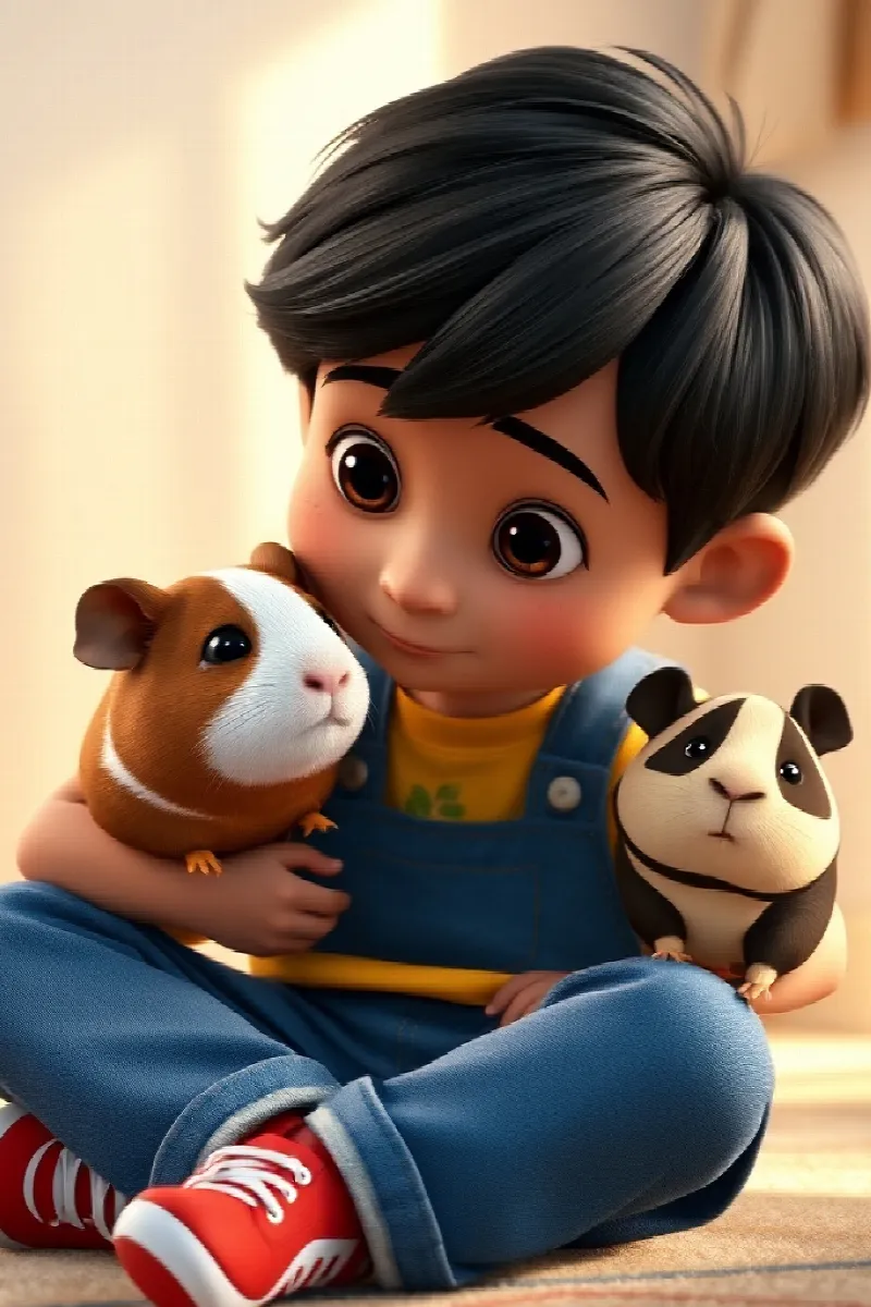 Picture 3 from the tale The Boy and the Guinea Pig