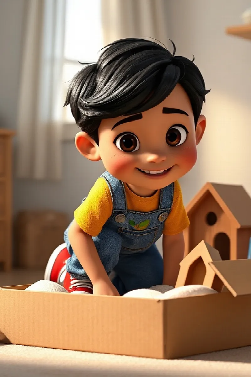 Picture 4 from the tale The Boy and the Guinea Pig