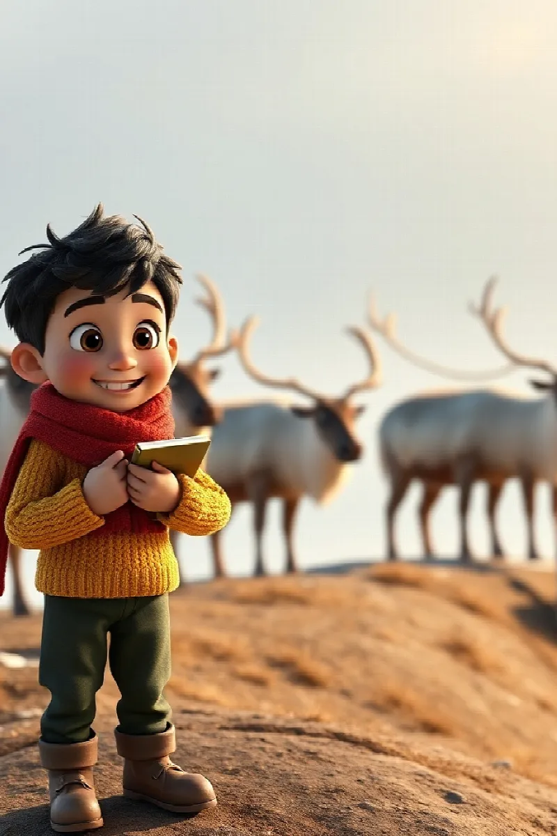 Picture 2 from the tale The Boy and the Reindeer