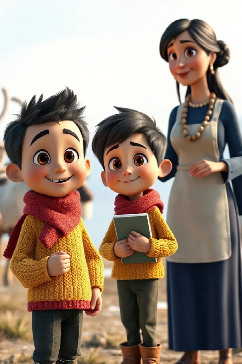 Picture 3 from the tale The Boy and the Reindeer